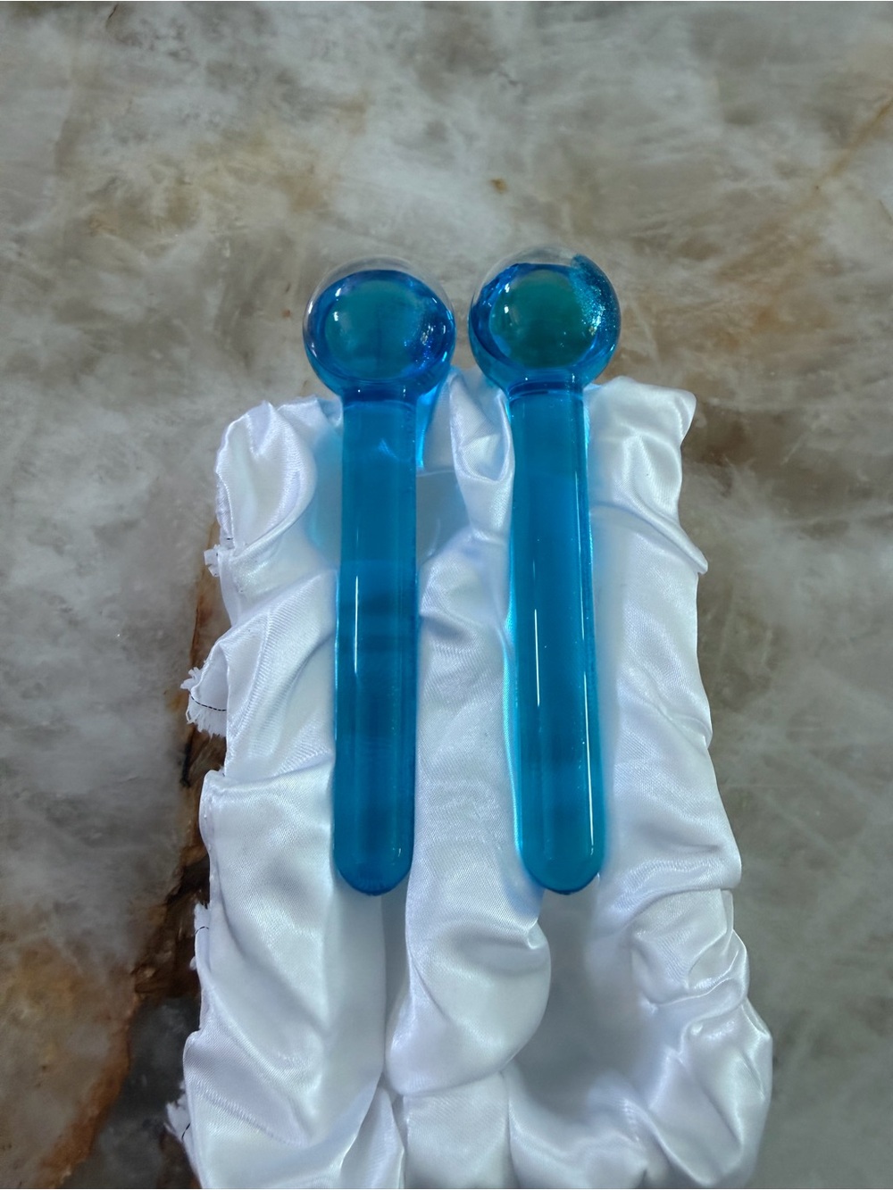 Blue Glass Facial Massage Wand - Brand